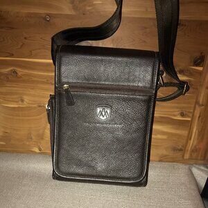 90s Vtg Brown Rocky Mountaineer Messenger File Bag
